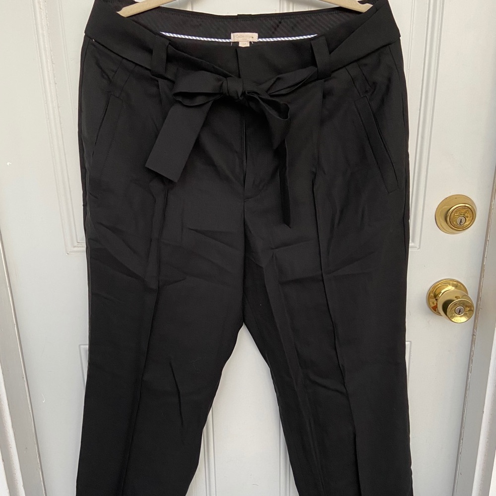 Waist Tie Black Trousers